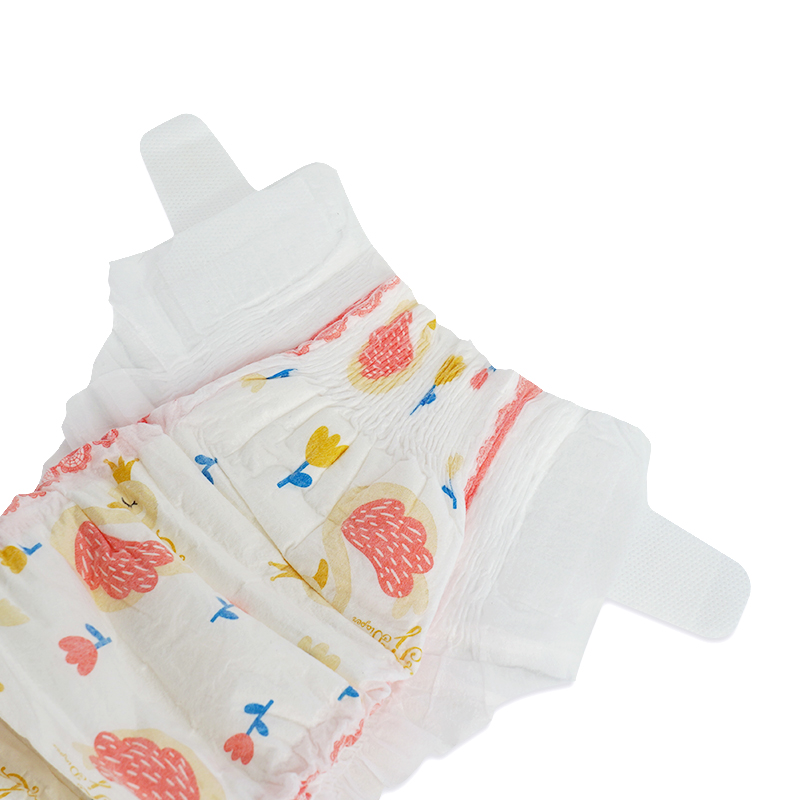  Fralda de bebê descartável com fita anti-vazamento e bloqueio de umidade Fralda boa