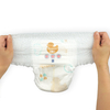 Fralda para bebê descartável premium grau A, calças para fraldas ajustáveis ​​para recém-nascidos
