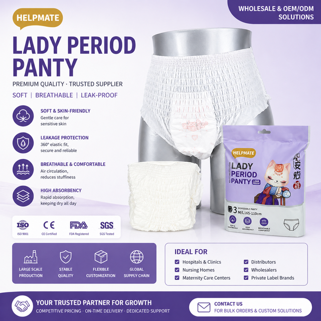 Período de boa qualidade calcinha personalizada OEM ODM senhora calcinha preço de fábrica
