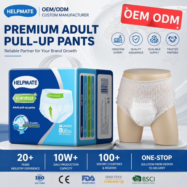 Awesome de qualidade adulta adulta calças de fraldas geriátricas OEM ODM Pulls a granel 